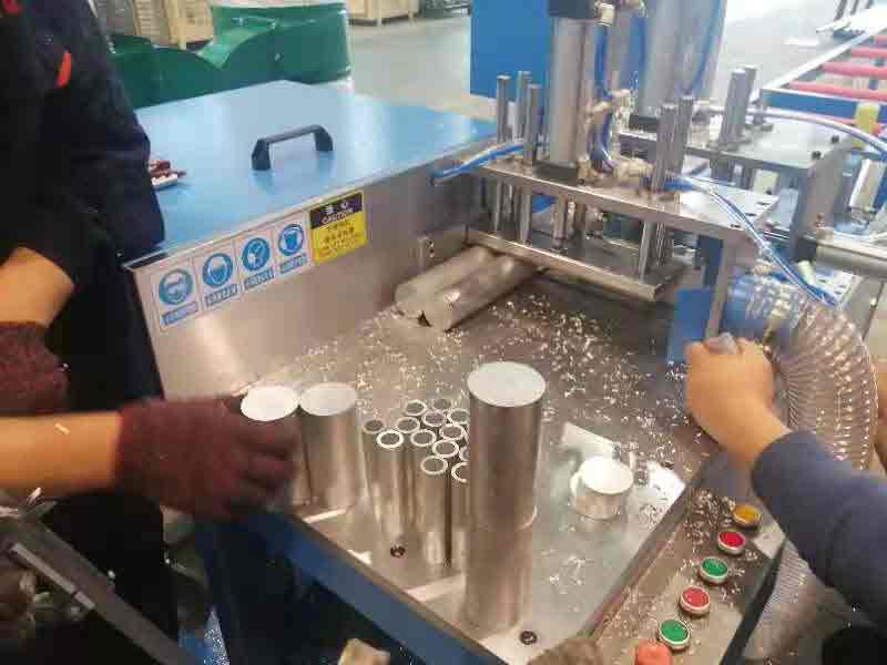 鋁材自動切割機450-客戶現場1-切割實心材料-3 鋁材自動切割機450-客戶現場1-切割實心材料-3